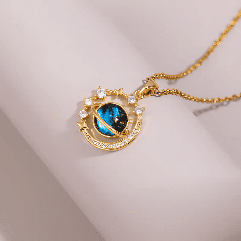 Collar Saturno + Caja Regalo - BemCuidar