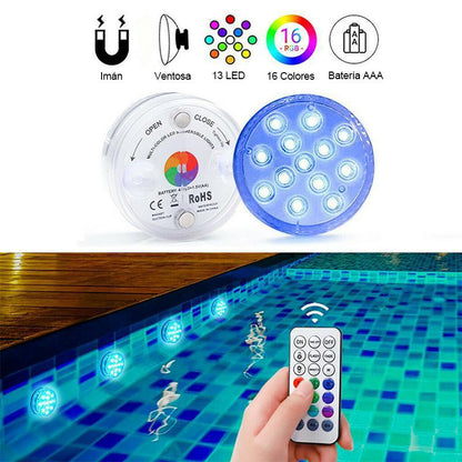 2X1 Luz Led Sumergible Multiusos (Control Remoto) - 🇨🇴