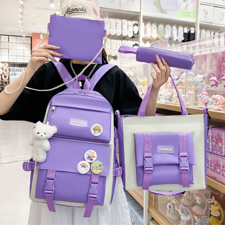Kit Escolar Kawaii 5 en 1 - BemCuidar