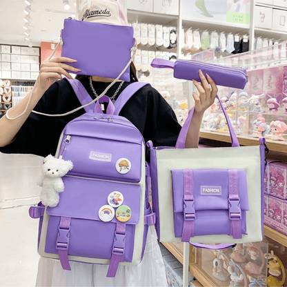 Kit Escolar Kawaii 5 en 1 - BemCuidar