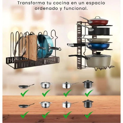 Organizador de ollas 3 en 1 - BemCuidar