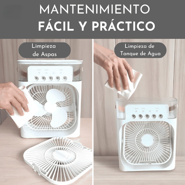 Ventilador Portatil Con Humidificador