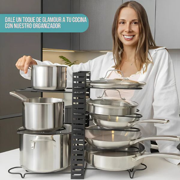Organizador de ollas 3 en 1 - BemCuidar