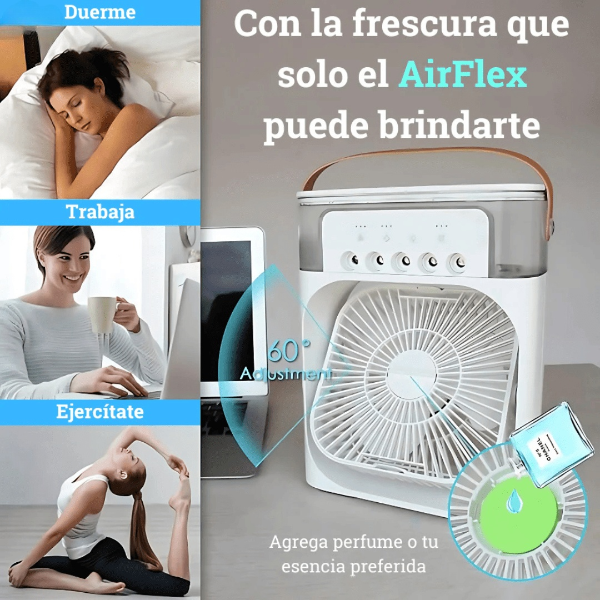 Ventilador Portatil Con Humidificador