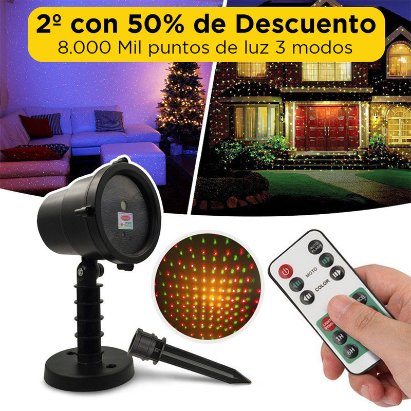 Proyector De Luces Navideñas - Automático