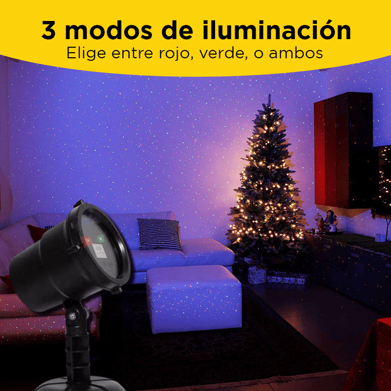 Proyector De Luces Navideñas - Automático